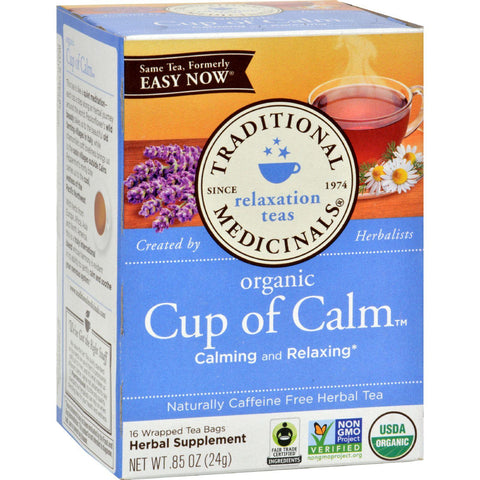 Traditional Medicinals Organic Easy Now Herbal Tea - Caffeine Free - 16 Bags