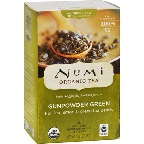 Numi Tea Gunpowder Green Organic Tea - 18 Bags