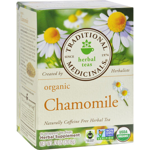 Traditional Medicinals Organic Chamomile Herbal Tea - 16 Tea Bags