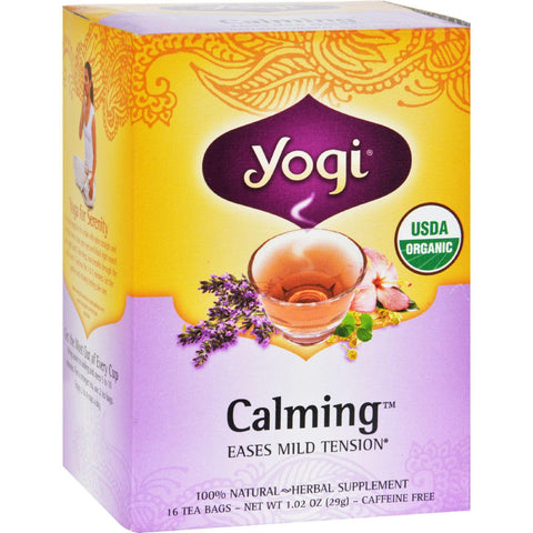 Yogi Tea Organic Calming - Caffeine Free - 16 Tea Bags