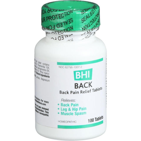 Bhi Back Pain Relief - 100 Tablets