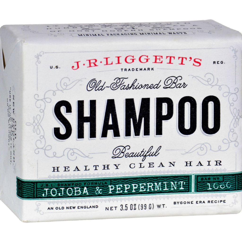 J.r. Liggett's Old-fashioned Bar Shampoo Jojoba And Peppermint - 3.5 Oz