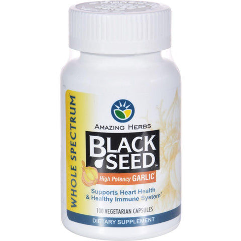 Amazing Herbs Black Seed And Garlic - 100 Capsules