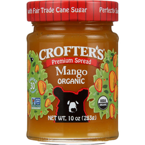 Crofters Fruit Spread - Organic - Premium - Mango - 10 Oz - Case Of 6