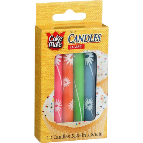 Cake Mate Birthday Party Candles - Daisy - 3.25 In X 5-16 In - 12 Count - Case Of 12