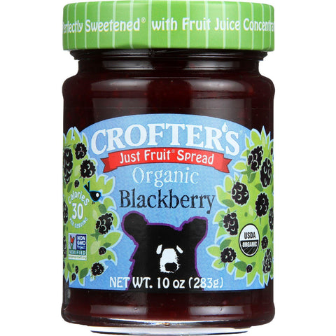 Crofters Fruit Spread - Organic - Just Fruit - Blackberry - 10 Oz - Case Of 6