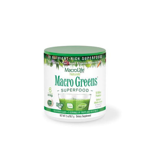 Macrolife Naturals Macro Green Superfood 6 Servings - Case Of 6 - 2 Oz