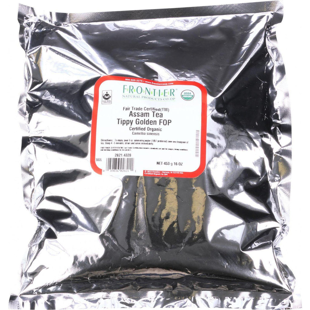 Frontier Herb Tea - Organic - Fair Trade Certified - Black - Assam - Flowering Orange Pekoe Grade - Bulk - 1 Lb