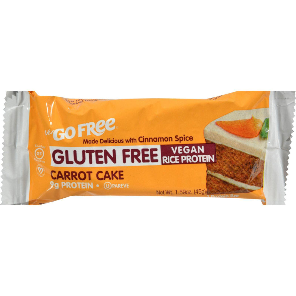 Nugo Nutrition Bar - Gluten Free Carrot Cake - Case Of 12 - 45 Grams