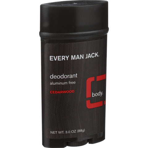 Every Man Jack Body Deodorant - Cedarwood - Aluminum Free - 3 Oz