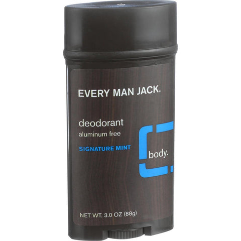 Every Man Jack Body Deodorant - Signature Mint - Aluminum Free - 3 Oz