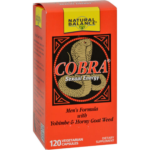 Natural Balance Cobra Sexual Energy - 120 Vegetarian Capsules