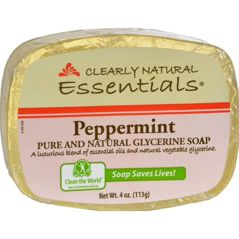 Clearly Natural Glycerine Bar Soap Peppermint - 4 Oz