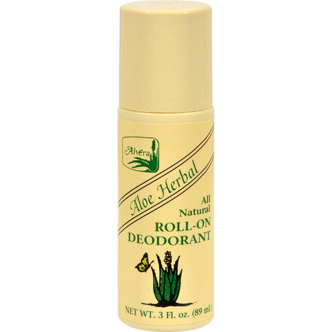Alvera All Natural Roll-on Deodorant Aloe Herbal - 3 Fl Oz