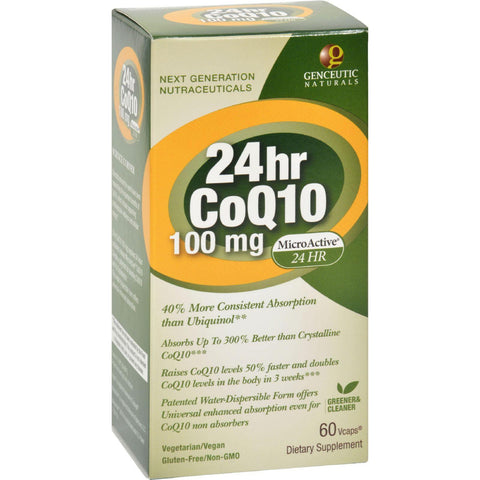 Genceutic Naturals 24 Hour Coq10 - 100 Mg - 60 Vcaps