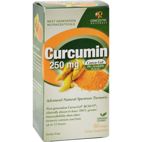 Genceutic Naturals Curcumin - 250 Mg - 60 Softgels