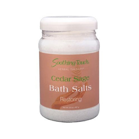 Soothing Touch Bath Salts - Cedar Sage - 32 Oz