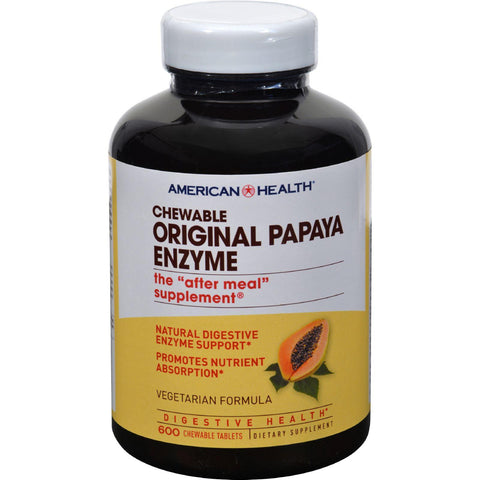 American Health Original Papaya Enzyme Chewable - 600 Tablets