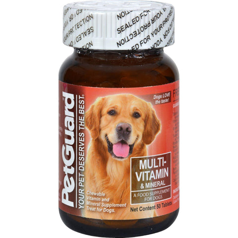 Petguard Multi-vitamin And Mineral - For Dogs - 50 Tablets
