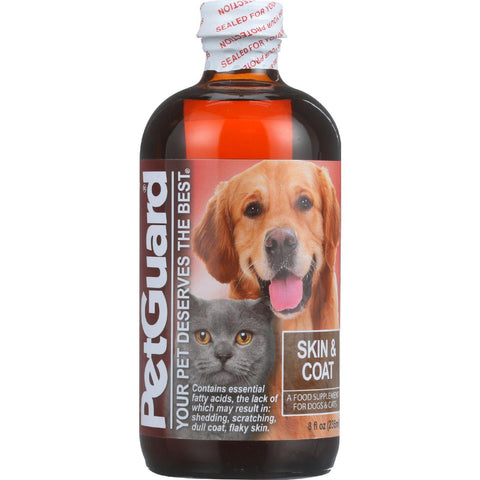 Petguard Skin And Coat Supplement - Dogs And Cats - 8 Oz - 1 Each