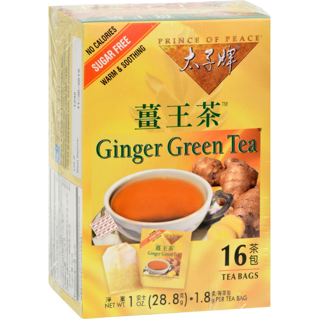 Prince Of Peace Ginger Green Tea - 16 Tea Bags