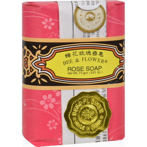 Bee And Flower Soap Rose - 2.65 Oz - Case Of 12