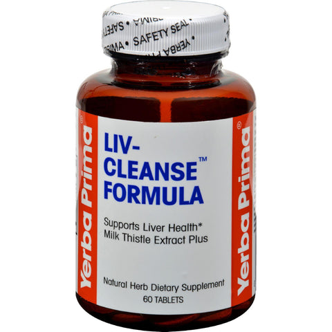 Yerba Prima Liv-cleanse Formula 650 Mg - 60 Tablets