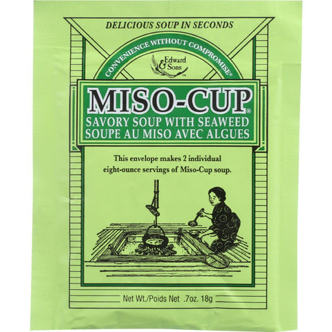 Edward And Sons Miso-cup - With Seaweed Envelope - .705 Oz - Case Of 24