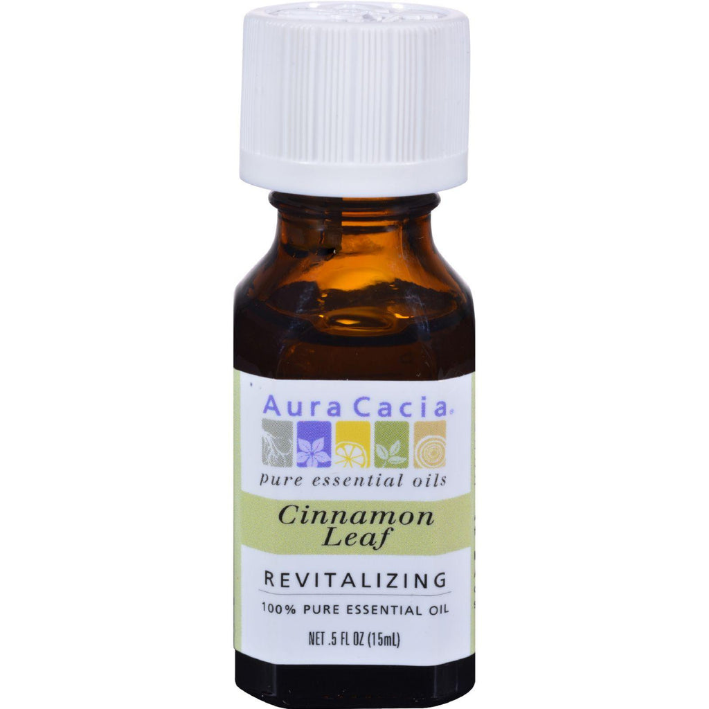 Aura Cacia Pure Essential Oil Cinnamon Leaf - 0.5 Fl Oz