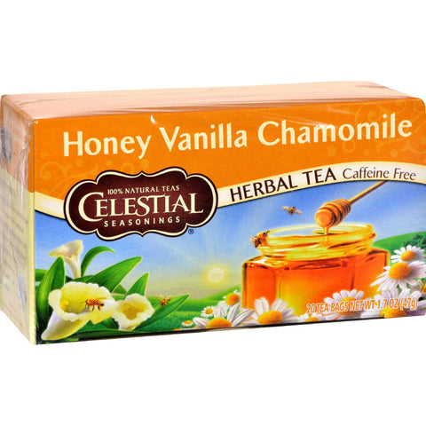 Celestial Seasonings Herbal Tea - Caffeine Free - Honey Vanilla Chamomile - 20 Bags