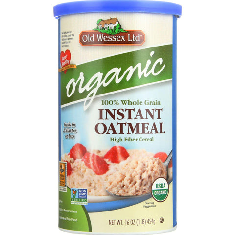 Old Wessex Oat Meal - Organic - No Salt - 16 Oz - Case Of 12
