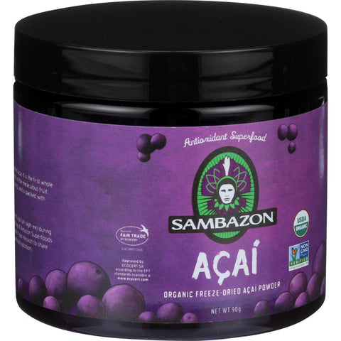 Sambazon Pure Acai Powder - Power Scoop - Anti Oxidant Superfood - 90 G