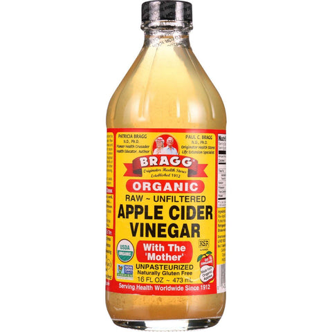 Bragg Apple Cider Vinegar - Organic - Raw - Unfiltered - 16 Oz - Case Of 12