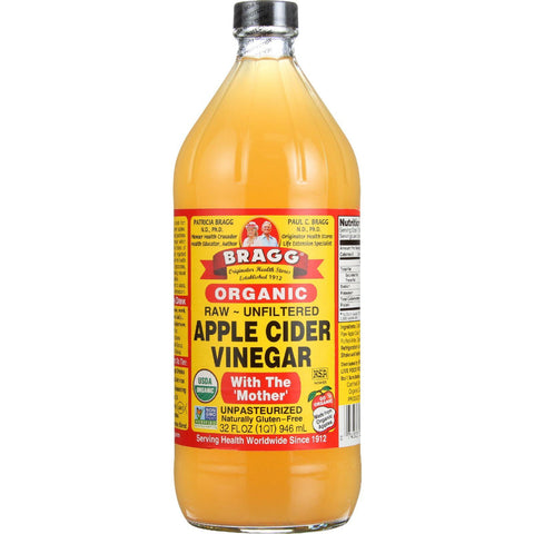 Bragg Apple Cider Vinegar - Organic - Raw - Unfiltered - 32 Oz - Case Of 12
