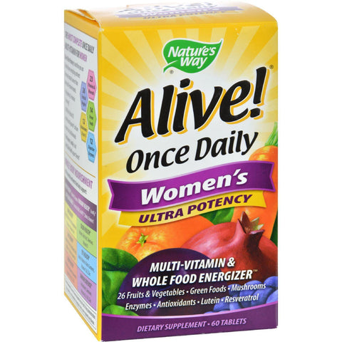 Nature's Way Alive Once Daily Women's Multi-vitamin Ultra Potency - 60 Tablets