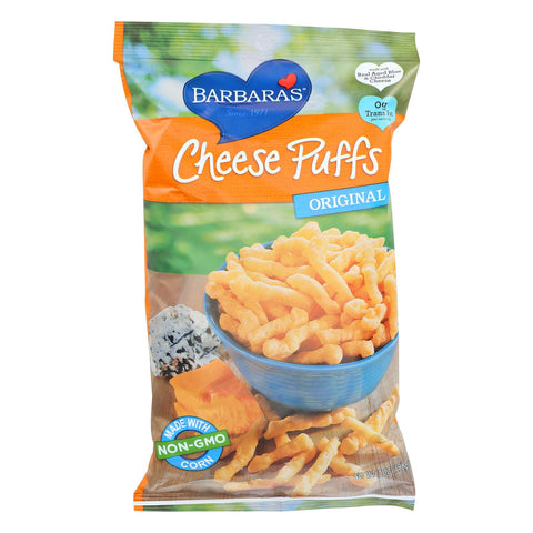 Barbara's Bakery Baked Cheese Puffs - Original - Case Of 12 - 7 Oz.