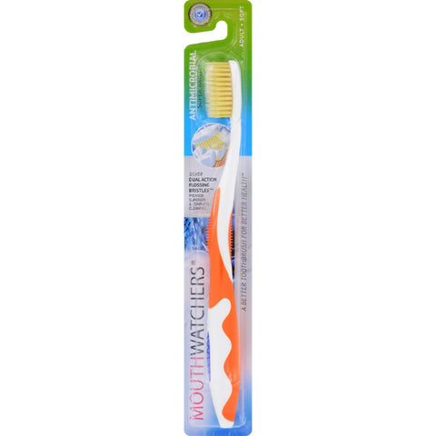 Mouth Watchers Antibacterial Adult Toothbrush Display Case - Orange - Case Of 20
