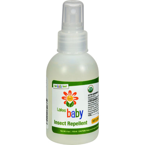 Lafe's Natural And Organic Baby Insect Repellent - 4 Fl Oz