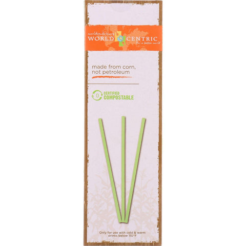 World Centric Straws - 7.75 In - Compostable - 50 Count - Case Of 24