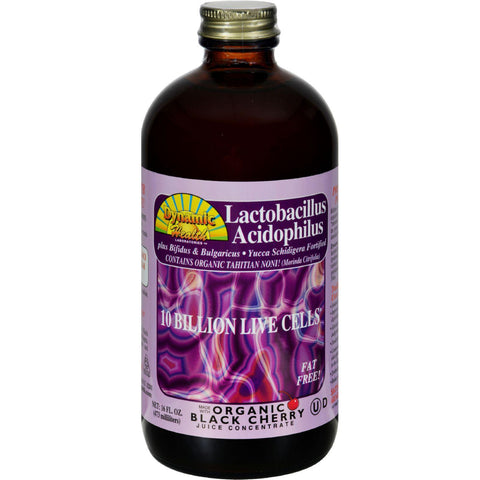 Dynamic Health Lactobacillus Acidophilus Black Cherry - 16 Fl Oz