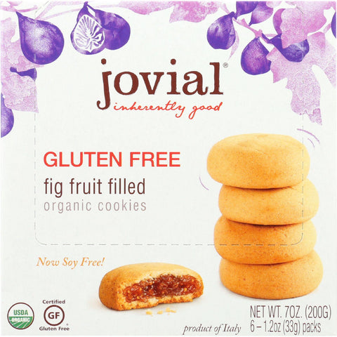 Jovial Cookie - Organic - Fig Fruit Filled - Gluten Free - 7 Oz - Case Of 10