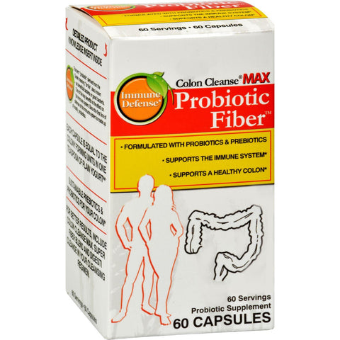 Health Plus Colon Cleanse Max Ultra Fiber Biotic - 500 Mg - 60 Capsules