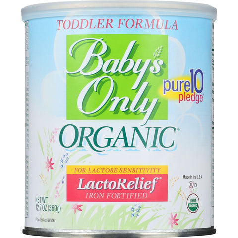 Babys Only Organic Toddler Formula - Organic - Lactorelief - Lactose Free - 12.7 Oz - Case Of 6