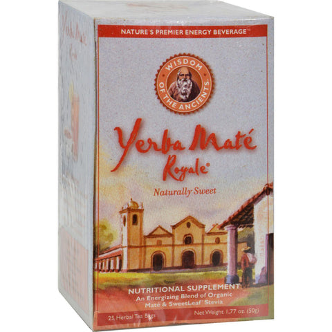 Wisdom Natural Organic Yerba Mate Royale Naturally Sweet - 25 Tea Bags