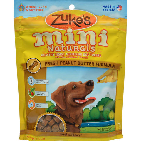 Zuke's Mini Naturals Dog Treats Peanut Butter - 6 Oz