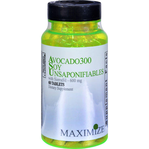 Maximum International Avocado 300 Soy Unsaponifiables With Sierrasil - 600 Mg - 60 Tablets