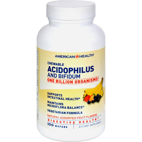 American Health Acidophilus And Bifidum Chewable Fruit - 100 Wafers
