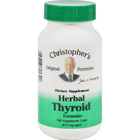 Dr. Christopher's Herbal Thyroid - 475 Mg - 100 Vegetarian Capsules