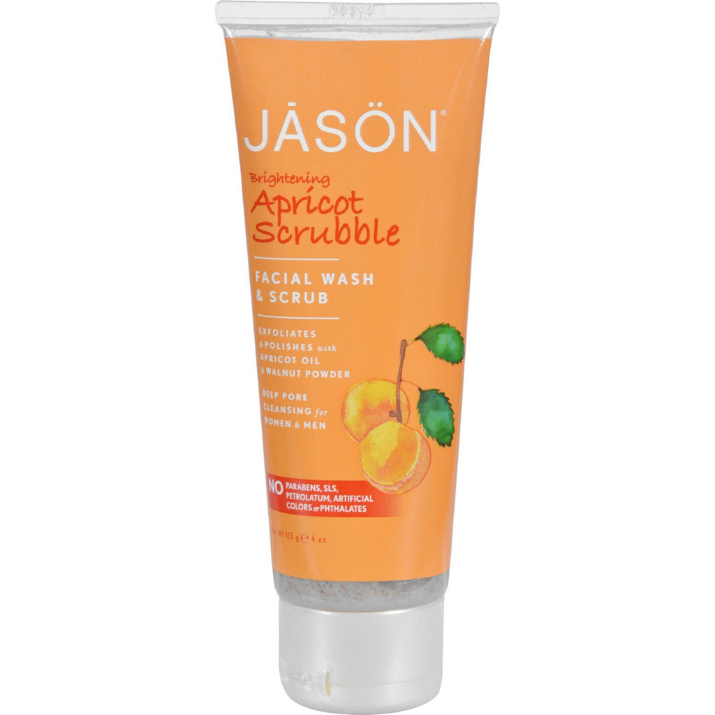 Jason Facial Wash And Scrub Apricot Scrubble - 4 Fl Oz