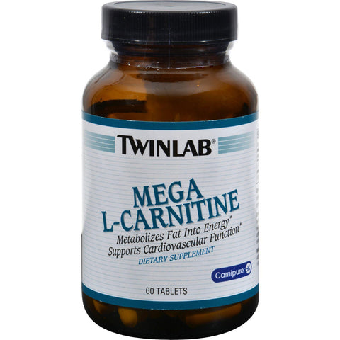 Twinlab Mega L-carnitine - 500 Mg - 60 Tablets